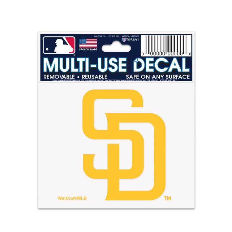 San Diego Padres Decal 3x4 Multi Use