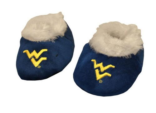 Forever Collectibles West Virginia Mountaineers Slippers - Baby Booties (12 pc case) CO