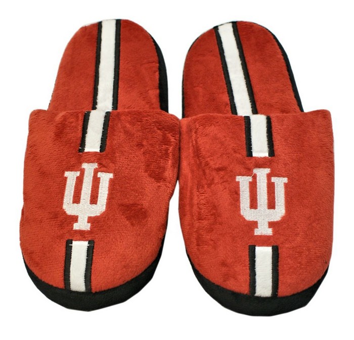 Forever Collectibles Indiana Hoosiers Slippers - Mens Stripe (12 pc case) CO