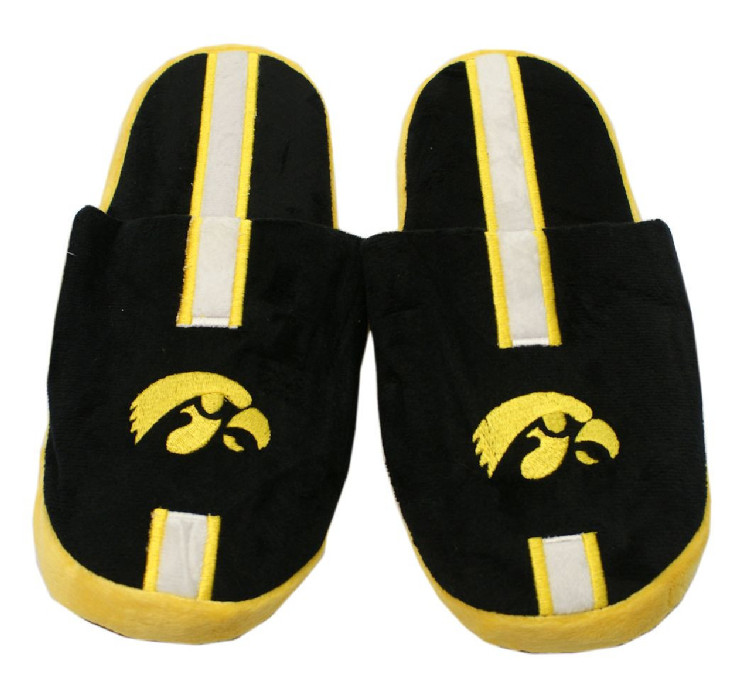 Iowa Hawkeyes Slipper - Men Stripe - (1 Pair) - M