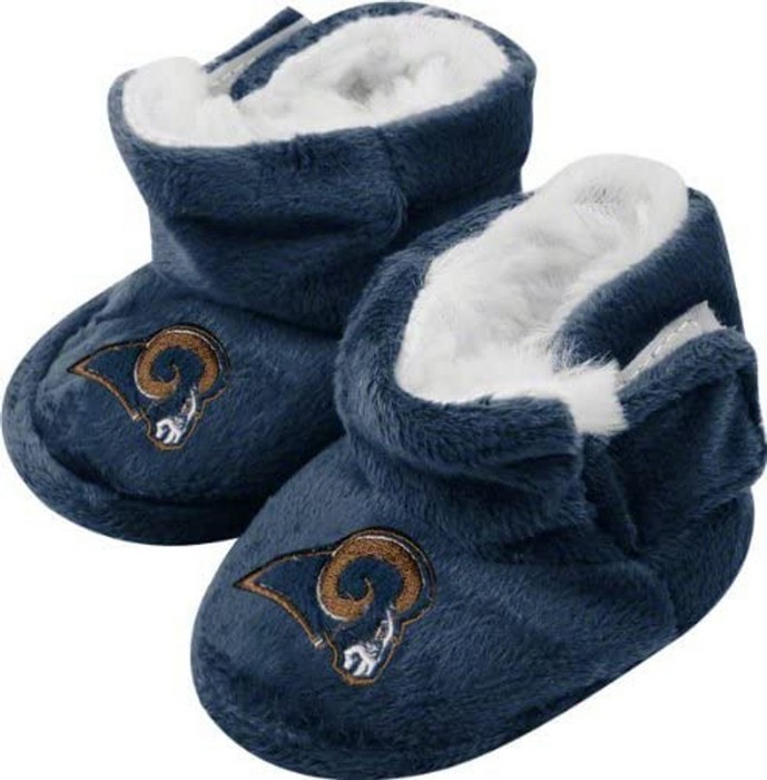 Forever Collectibles Los Angeles Rams Slippers - Baby High Boot (12 ct case) CO