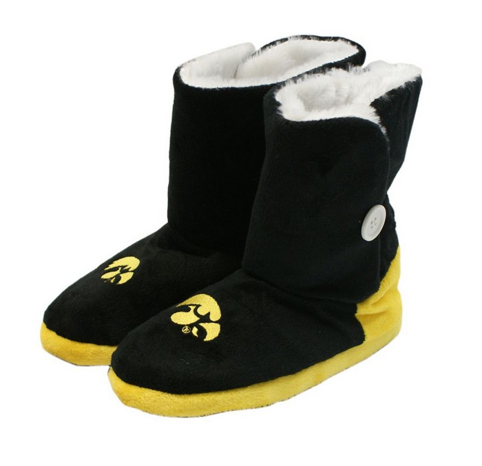 Forever Collectibles Iowa Hawkeyes Slippers - Womens Boot (12 pc case) CO