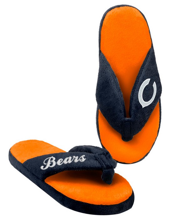 Forever Collectibles Chicago Bears Slippers - Womens Thong Flip Flop (12 pc case) CO