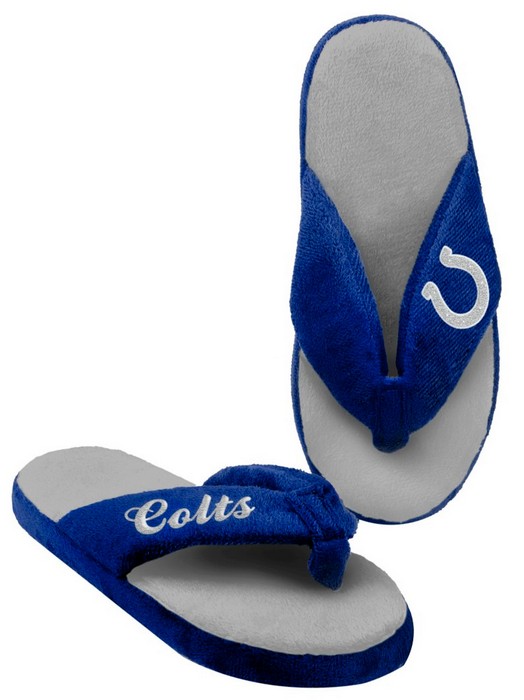 Forever Collectibles Indianapolis Colts Slippers - Womens Thong Flip Flop (12 pc case) CO