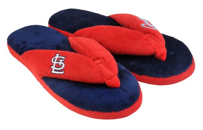 Forever Collectibles St. Louis Cardinals Slippers - Womens Thong Flip Flop (12 pc case)  CO