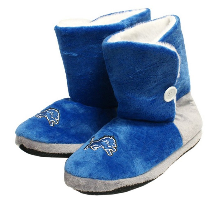 Forever Collectibles Detroit Lions Slippers - Womens Boot (12 pc case) CO