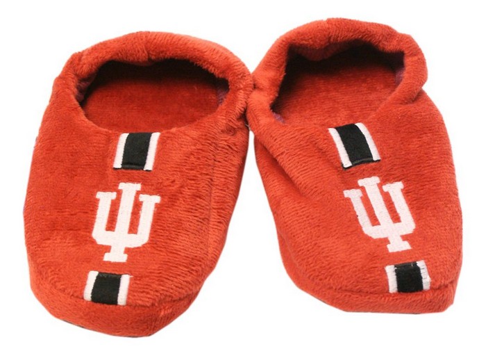 Forever Collectibles Indiana Hoosiers Slippers - Youth 4-7 Stripe (12 pc case) CO