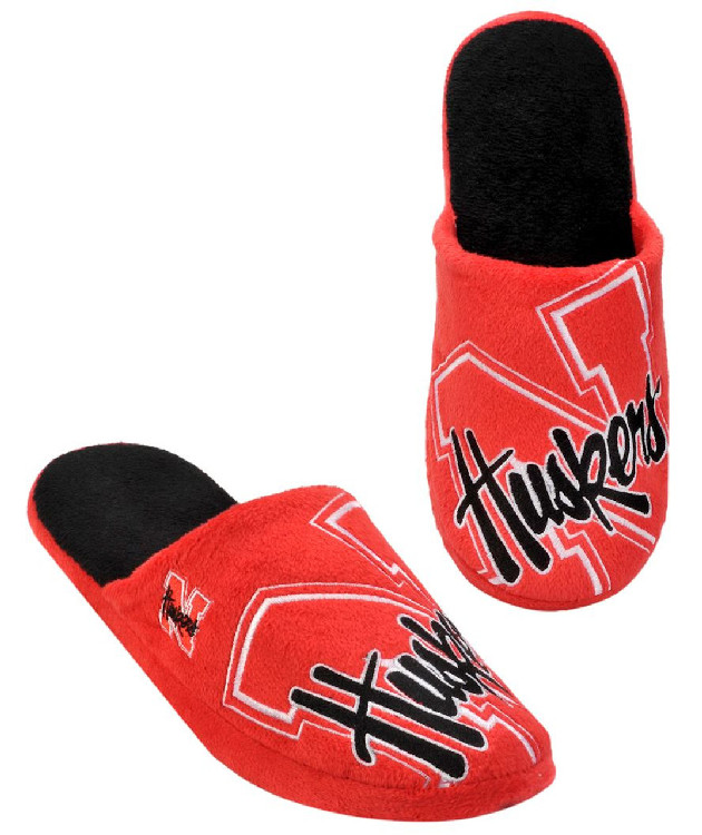 Nebraska Cornhuskers Slipper - Men Big Logo - (1 Pair) - S