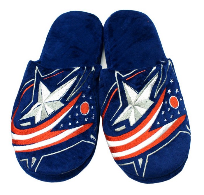 Forever Collectibles Columbus Blue Jackets Slippers - Mens Big Logo (12 pc case) CO