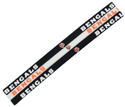 Little Earth Cincinnati Bengals Elastic Headbands -