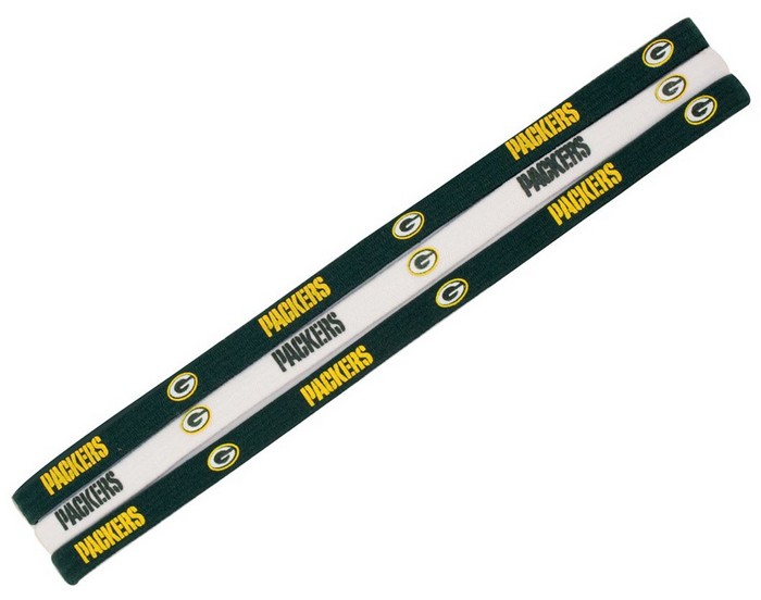 Little Earth Green Bay Packers Elastic Headbands