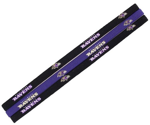 Little Earth Baltimore Ravens Elastic Headbands -