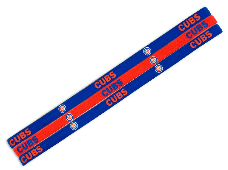 Chicago Cubs Elastic Headbands