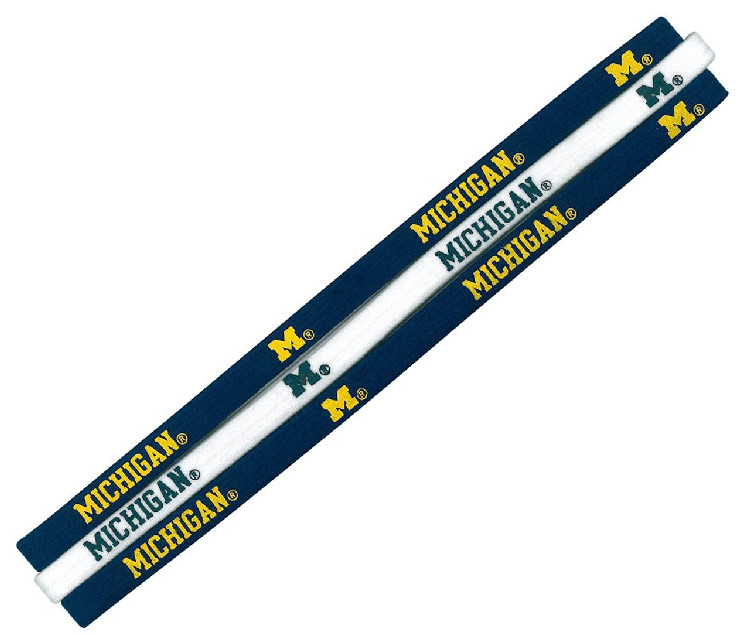 Michigan Wolverines Elastic Headbands