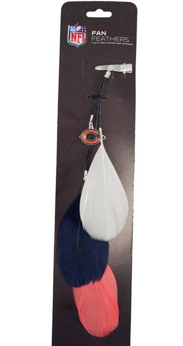 Chicago Bears Team Color Feather Hair Clip CO