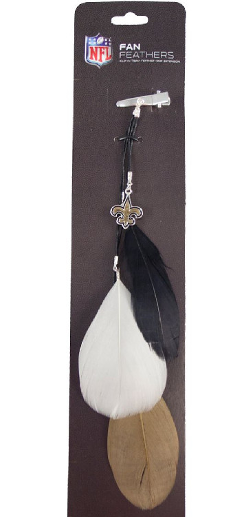 New Orleans Saints Team Color Feather Hair Clip CO