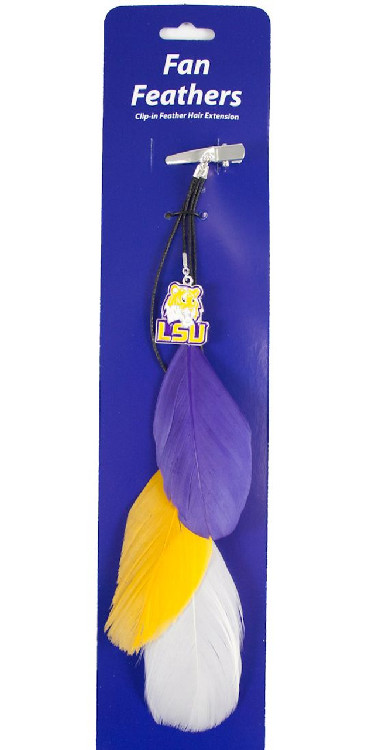 LSU Tigers Team Color Feather Hair Clip CO