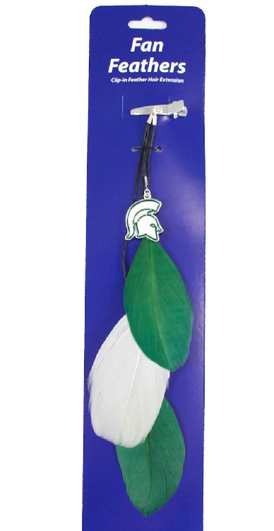 Michigan State Spartans Team Color Feather Hair Clip CO