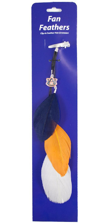 Auburn Tigers Team Color Feather Hair Clip CO