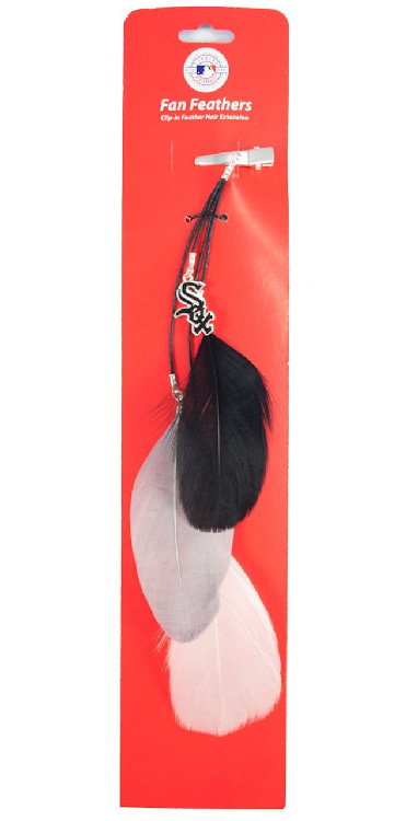 Chicago White Sox Team Color Feather Hair Clip CO