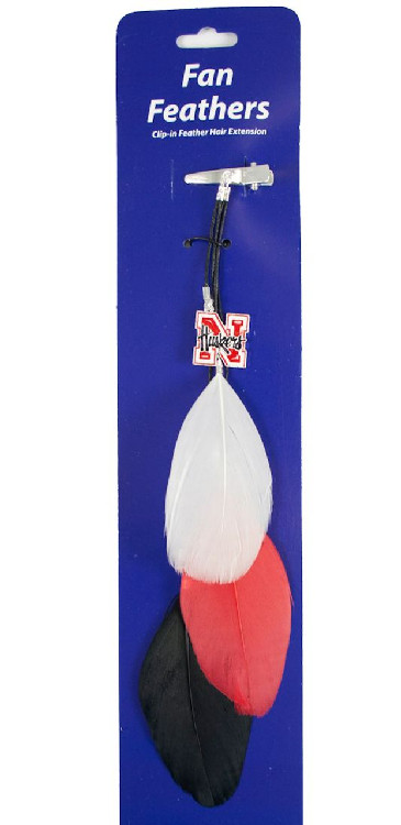 Nebraska Cornhuskers Team Color Feather Hair Clip