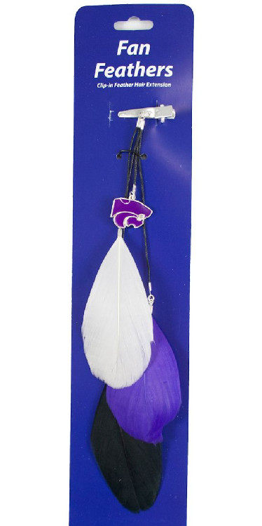 Kansas State Wildcats Team Color Feather Hair Clip