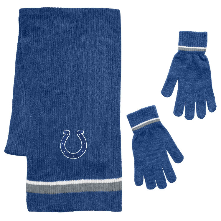 Indianapolis Colts Scarf and Glove Gift Set Chenille