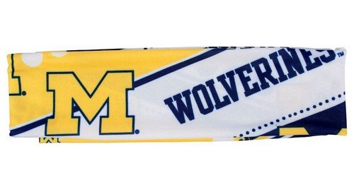 Little Earth Michigan Wolverines Stretch Patterned Headband -