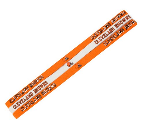 Little Earth Cleveland Browns Elastic Headbands - New Logo -