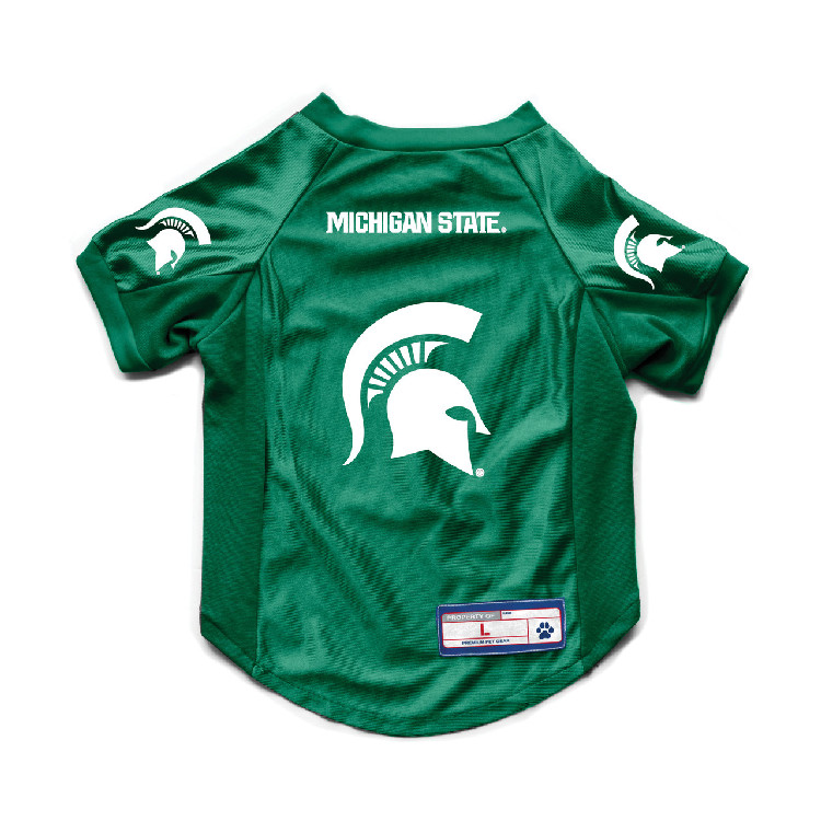 Michigan State Spartans Pet Jersey Stretch Size Big Dog