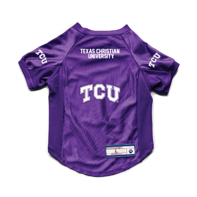 TCU Horned Frogs Pet Jersey Stretch Size Big Dog