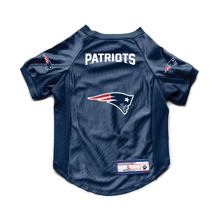 New England Patriots Pet Jersey Stretch Size Big Dog