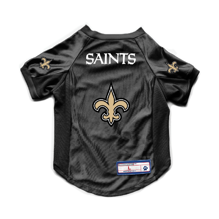 New Orleans Saints Pet Jersey Stretch Size Big Dog