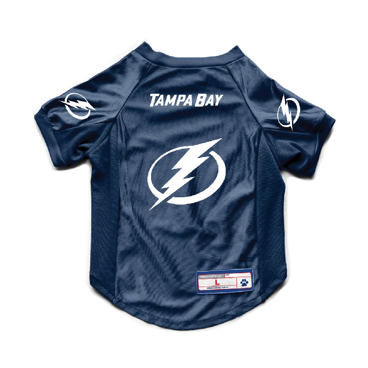 Tampa Bay Lightning Pet Jersey Stretch Size Big Dog