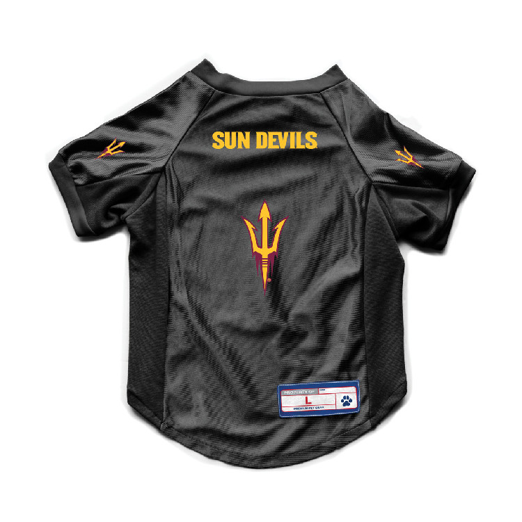 Arizona State Sun Devils Pet Jersey Stretch Size L