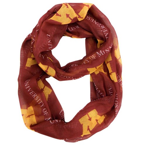 Little Earth Minnesota Golden Gophers Scarf Infinity Style -