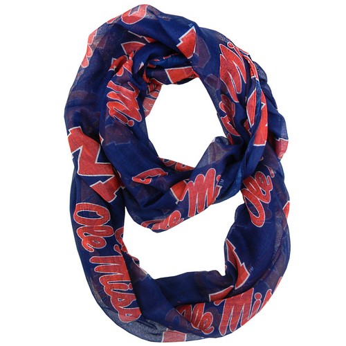 Little Earth Mississippi Rebels Scarf Infinity Style -