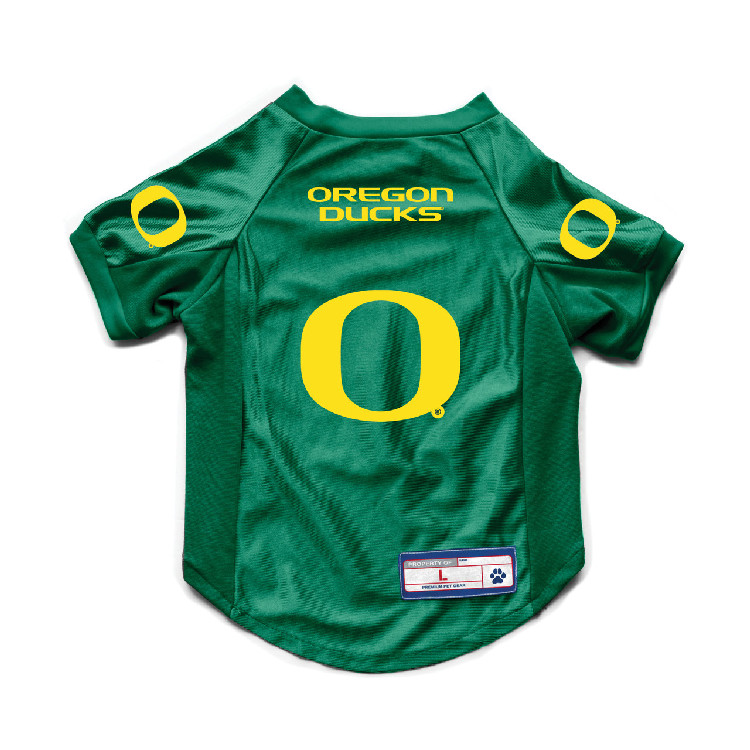 Oregon Ducks Pet Jersey Stretch Size M