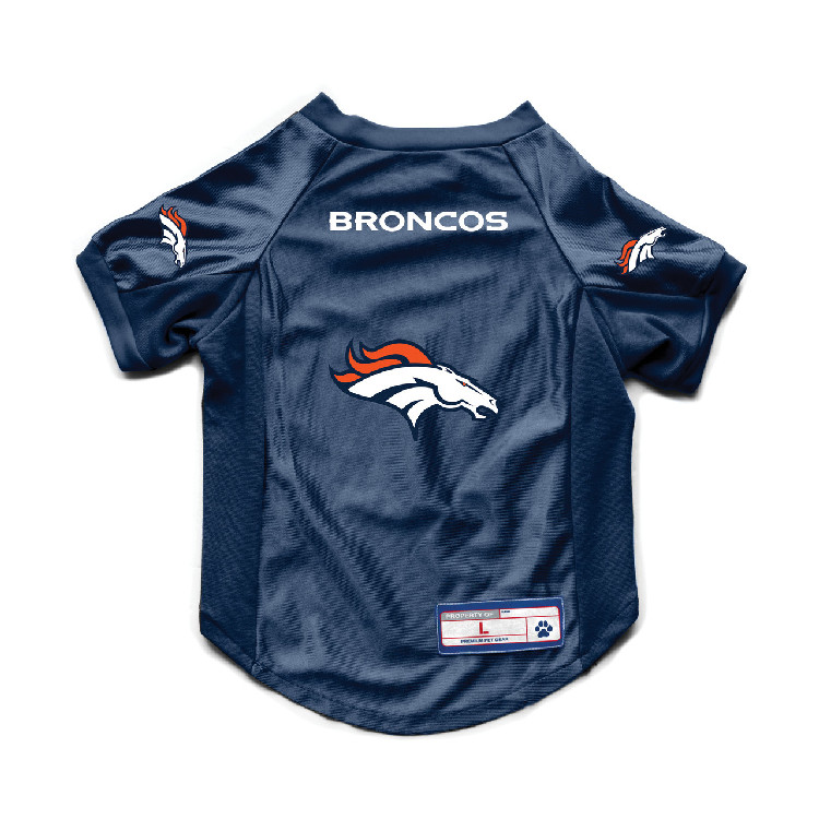 Denver Broncos Pet Jersey Stretch Size S