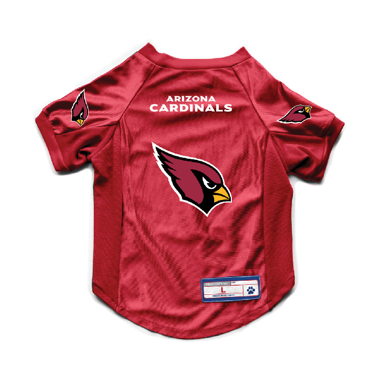 Arizona Cardinals Pet Jersey Stretch Size L