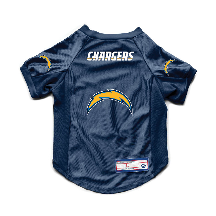 Los Angeles Chargers Pet Jersey Stretch Size S