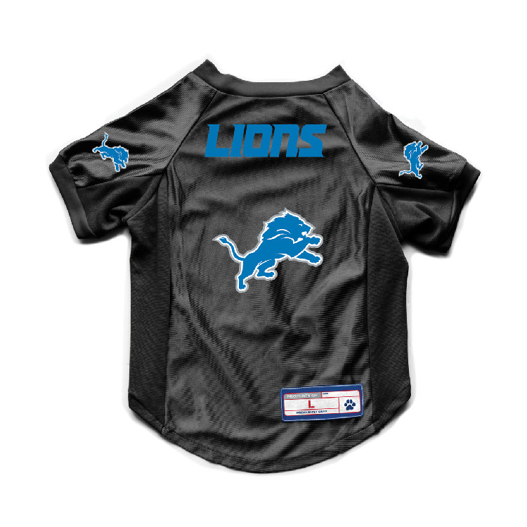 Detroit Lions Pet Jersey Stretch Size M