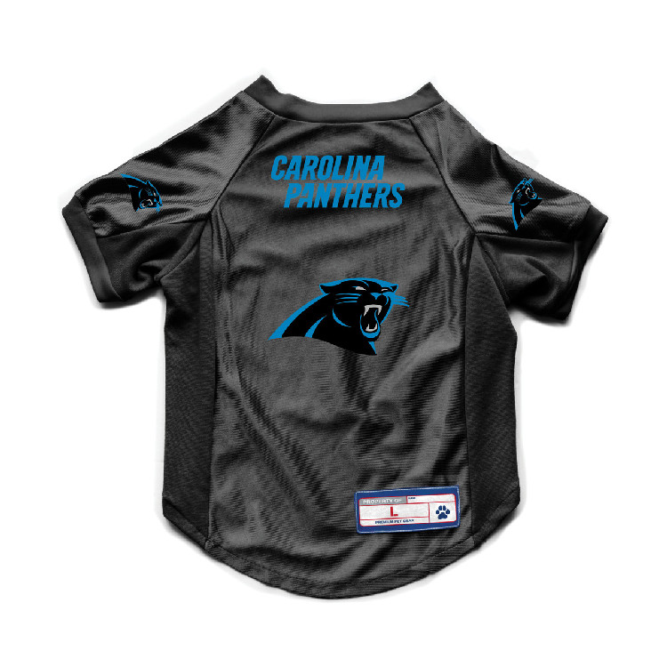 Carolina Panthers Pet Jersey Stretch Size M