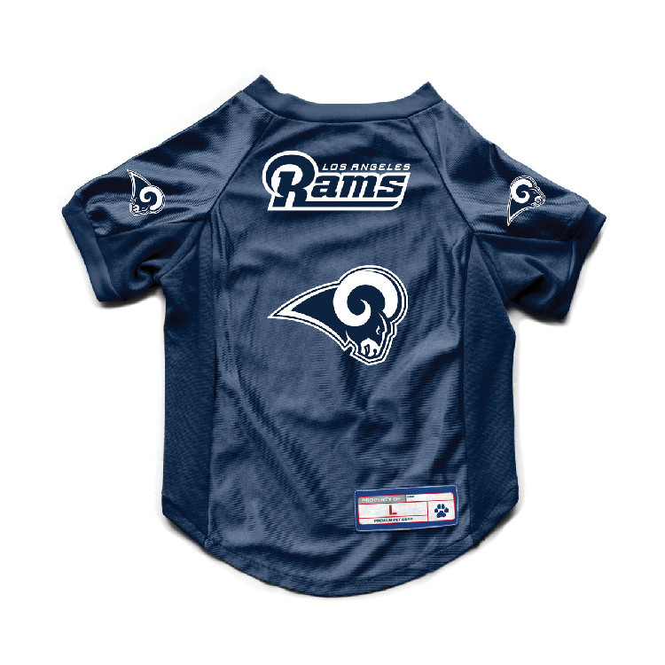 Los Angeles Rams Pet Jersey Stretch Size XL