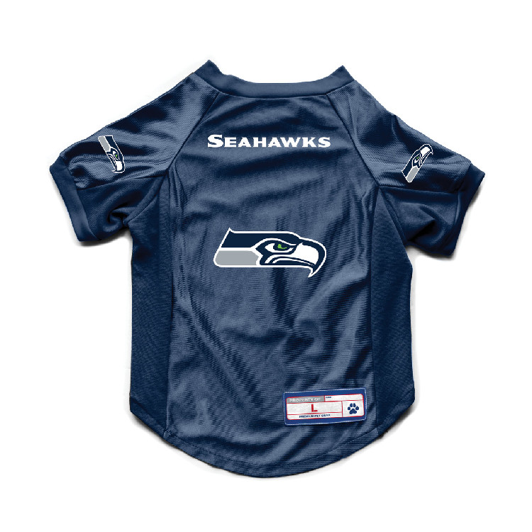 Seattle Seahawks Pet Jersey Stretch Size XL