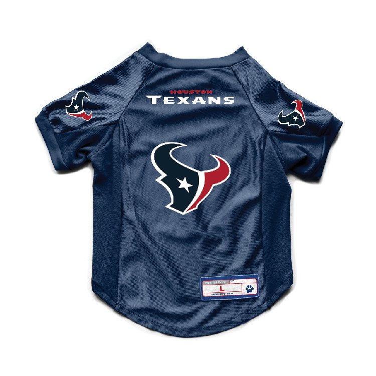 Houston Texans Pet Jersey Stretch Size L