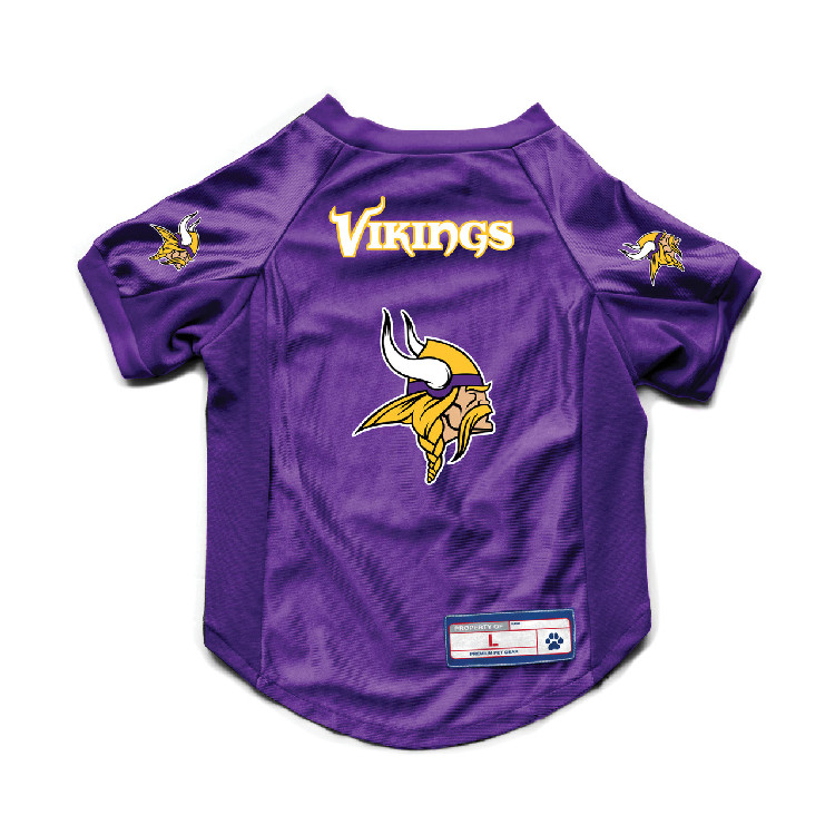 Minnesota Vikings Pet Jersey Stretch Size L