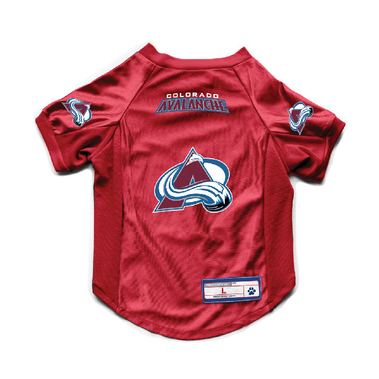 Colorado Avalanche Pet Jersey Stretch Size L