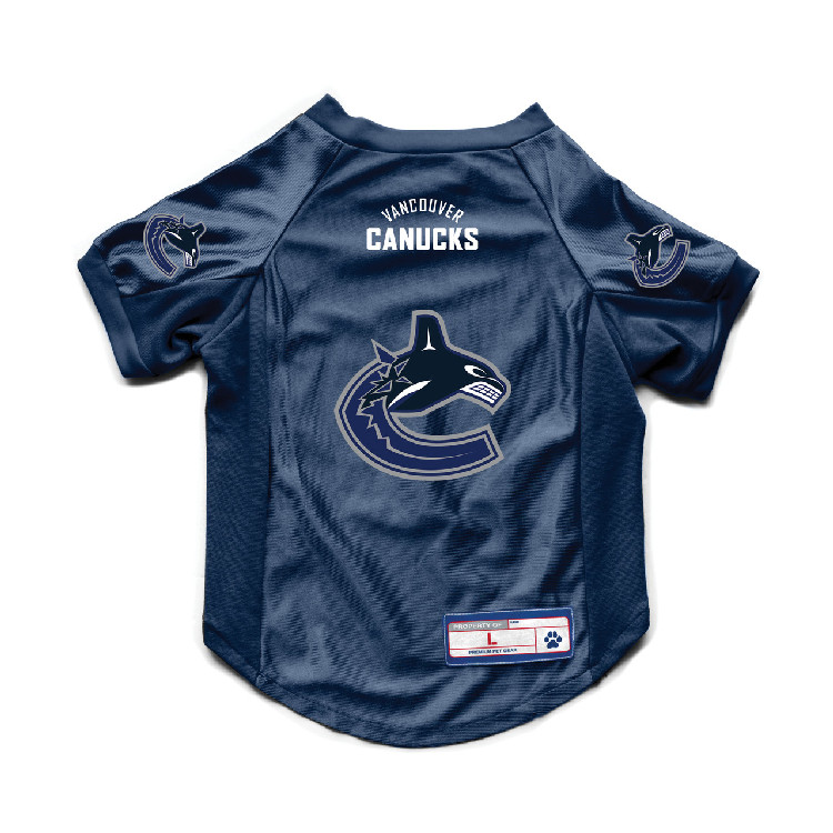 Vancouver Canucks Pet Jersey Stretch Size L