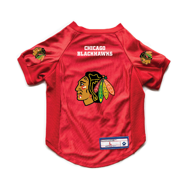 Chicago Blackhawks Pet Jersey Stretch Size XS